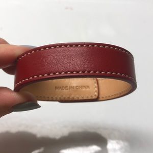 Coach leather bracelet